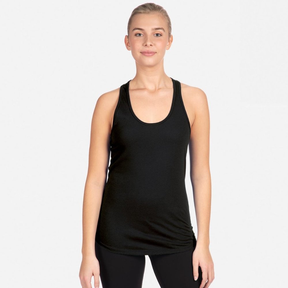 NWOT - Next Level Apparel Ladies' Ideal Racerback Tank - Black - Small